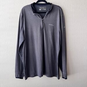 Eddie Bauer Men’s Pullover quarter Zip‎ Long Sleeve Shirt Size Tall XL